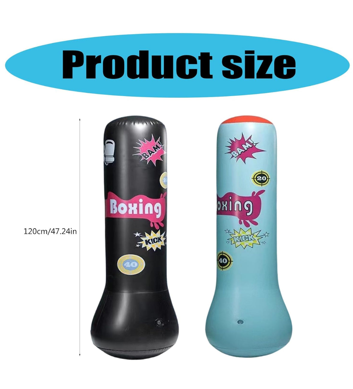 E+ Inflatable punching bag