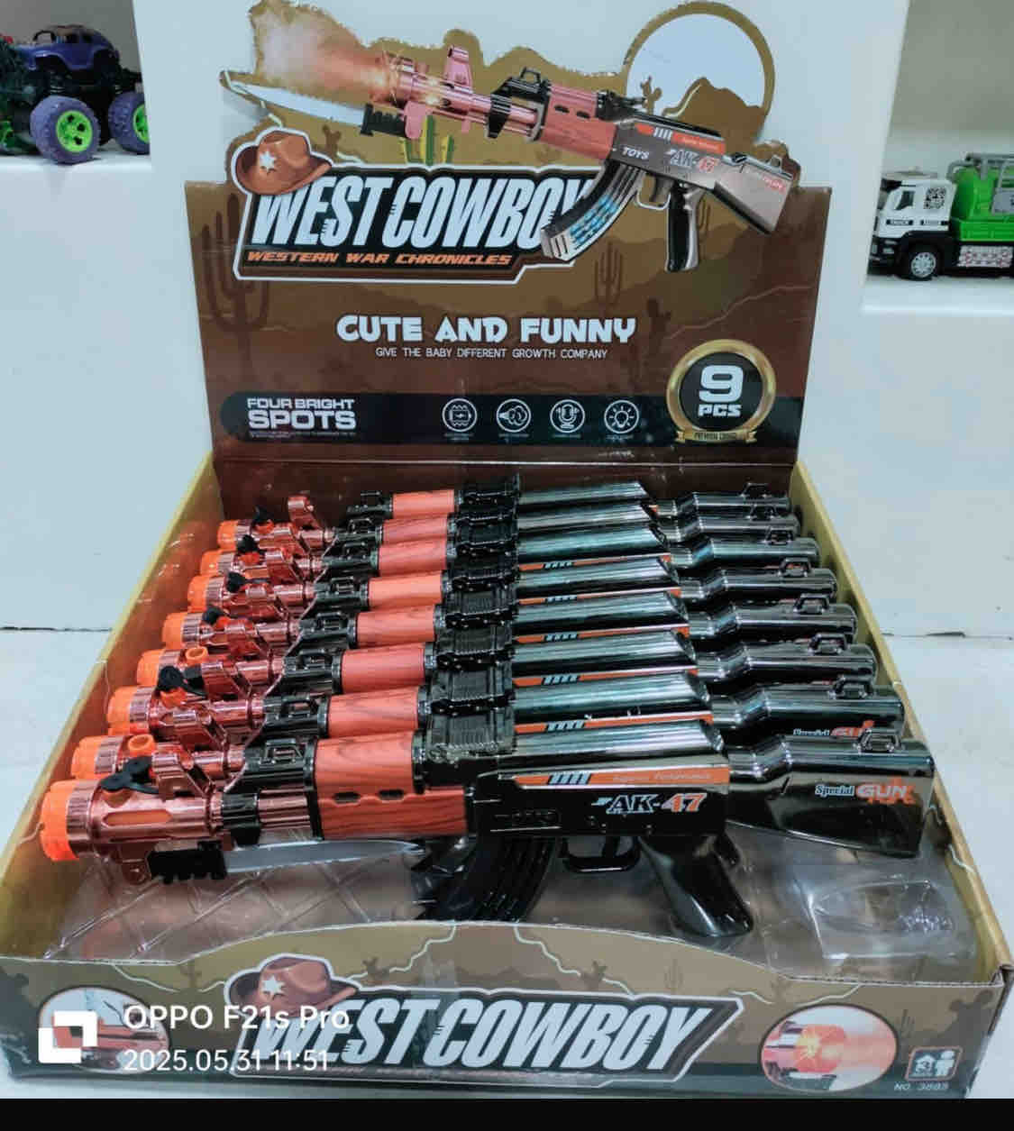 E+ WEST COWBOY GUN BOX (9PCS BOX)