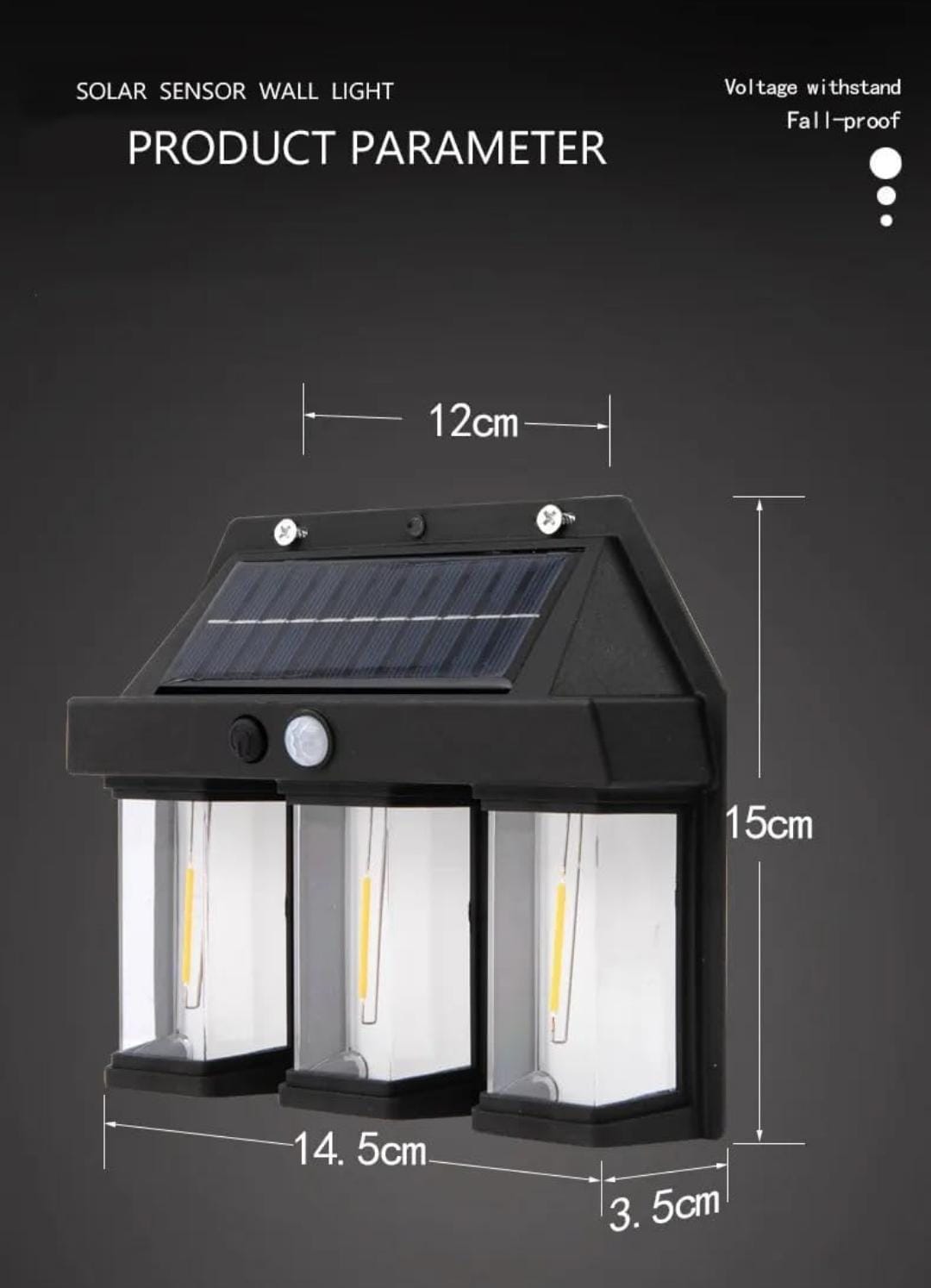 E+ Solar interaction wall lamp