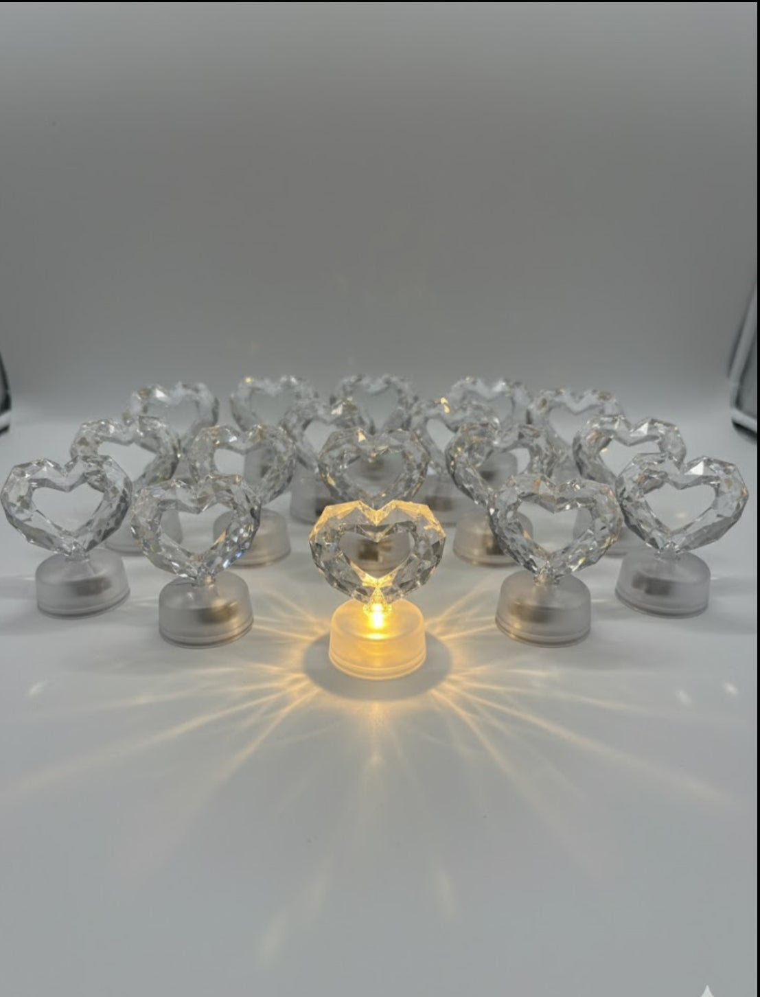 E+ Heart Shape LED Candle Light (Pack of 24)