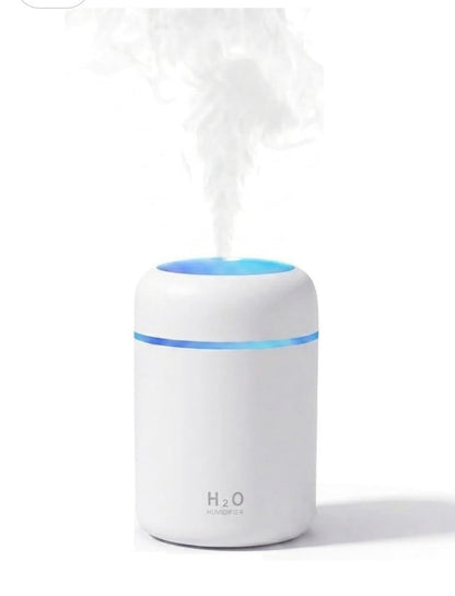Mini USB Humidifier with 7-Color LED Mood Light | Portable Air Mist Humidifier for Home, Office & Car