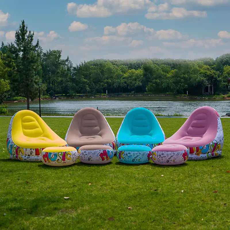 E+ Inflatable Chair with Footstool
