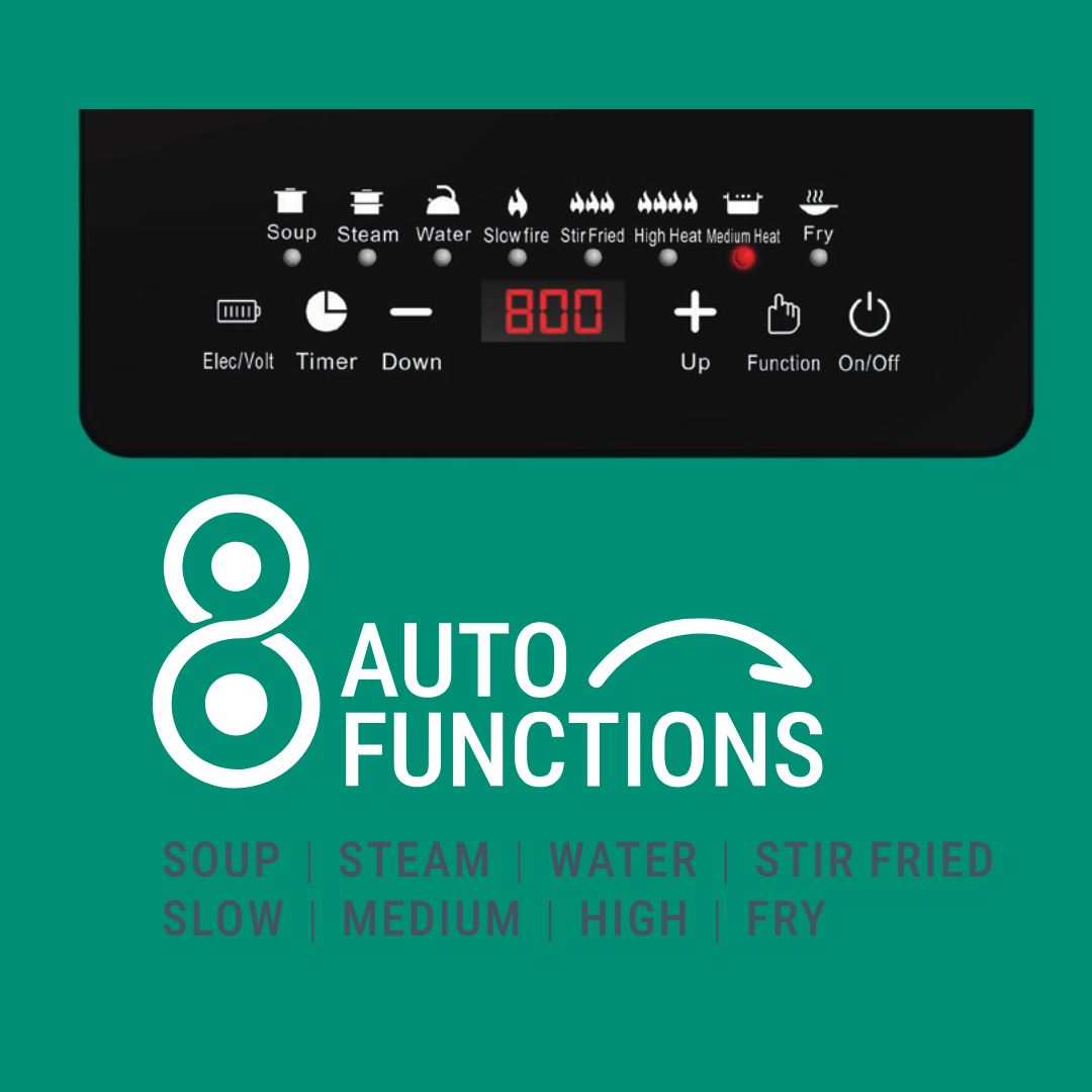 E+ InstaCook 2200 W Glass Top Induction Cooktop