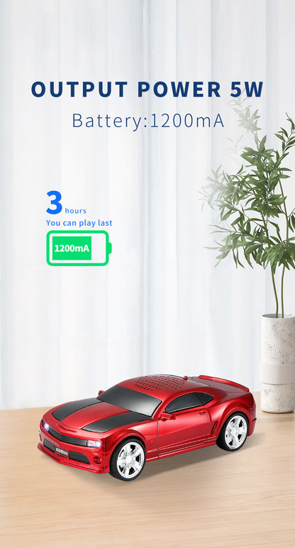 E+ WS-592 Portable Car-Shaped Rechargeable Bluetooth Speaker