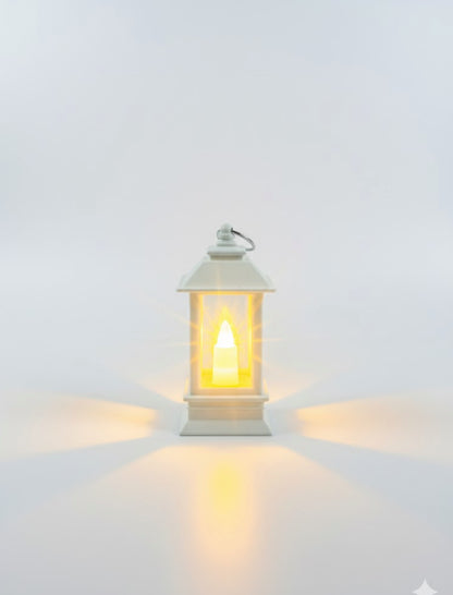 E+ Mini LED Candle Lanterns for Home Décor – Black & White Vintage Lantern Set (PACK OF 24)