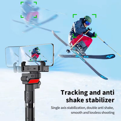 E+ Selfie stick Tripods Stabilizer with Build in camera