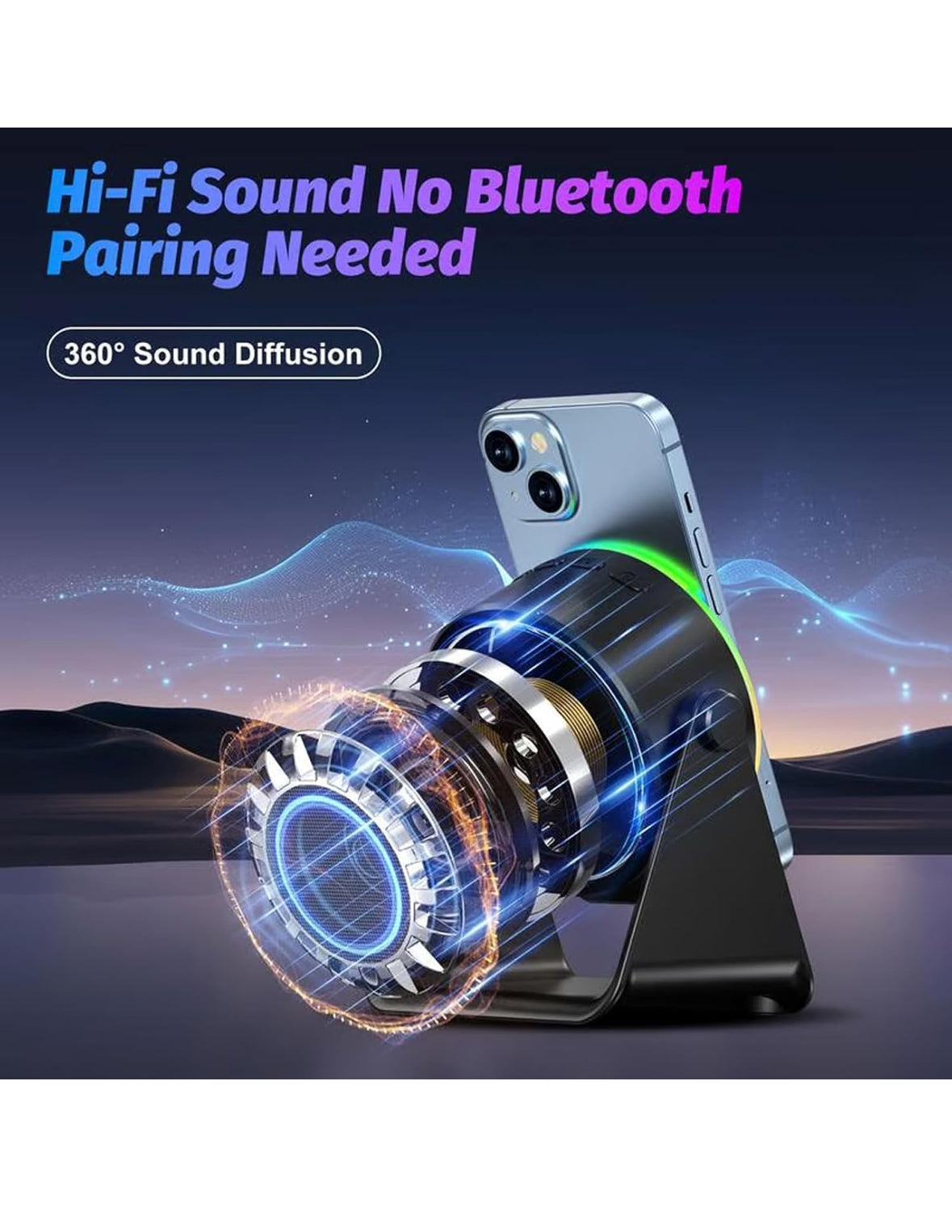 E+ Wireless induction Bluetooth speaker