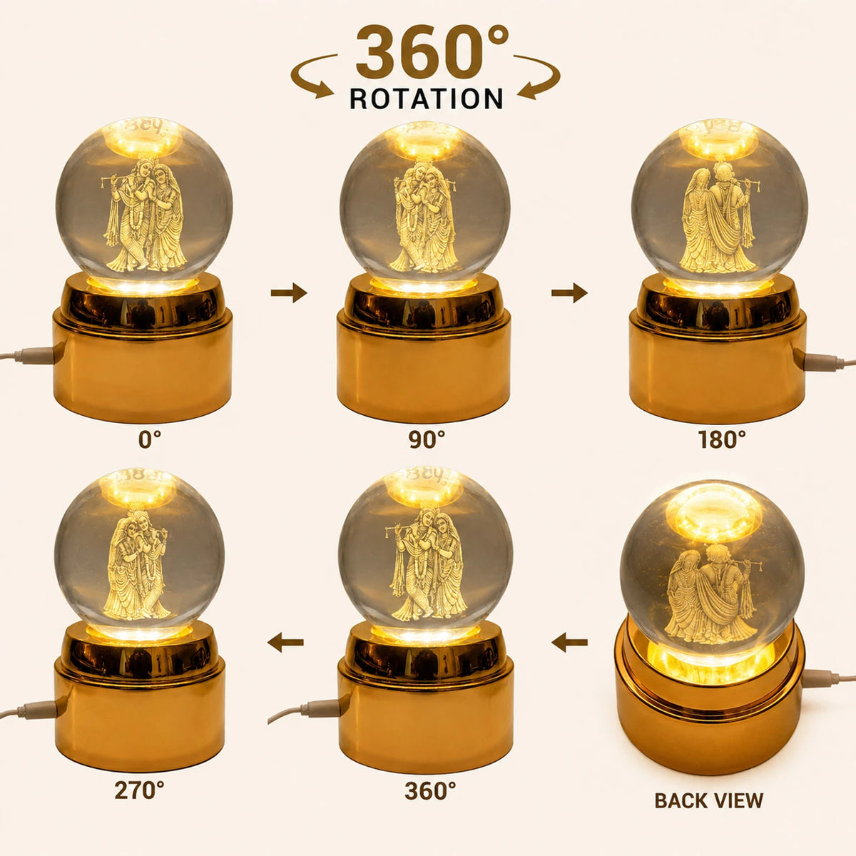 E+ CRYSTAL BALL LAMP