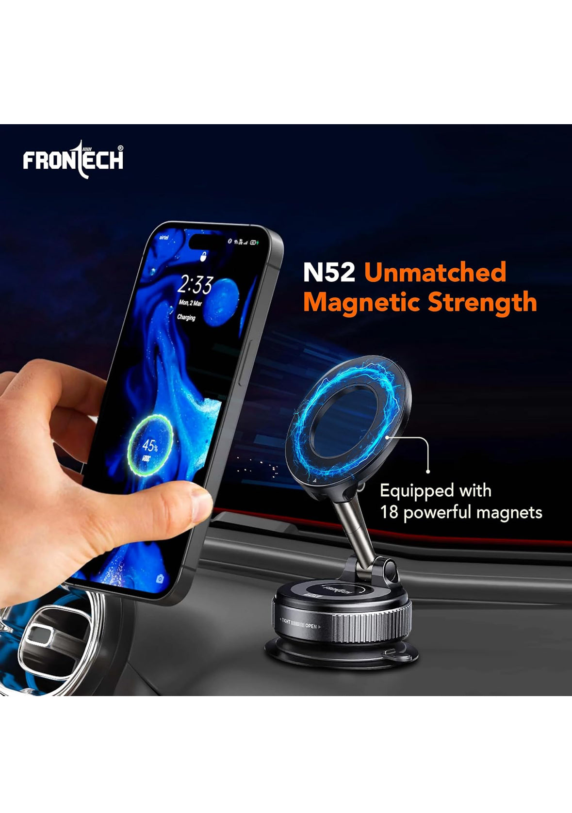 E+ Magnetic Phone Stand wireless charger