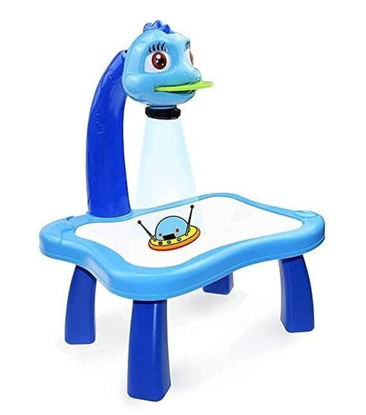 E+ Projector Painting Table for Kids / 3 in 1 Projector Drawing Set/Led Art Drawing Projector Table with Light & Music, Learning Projection Painting Table for Kids 3-8 Years Old (Multi-Color)