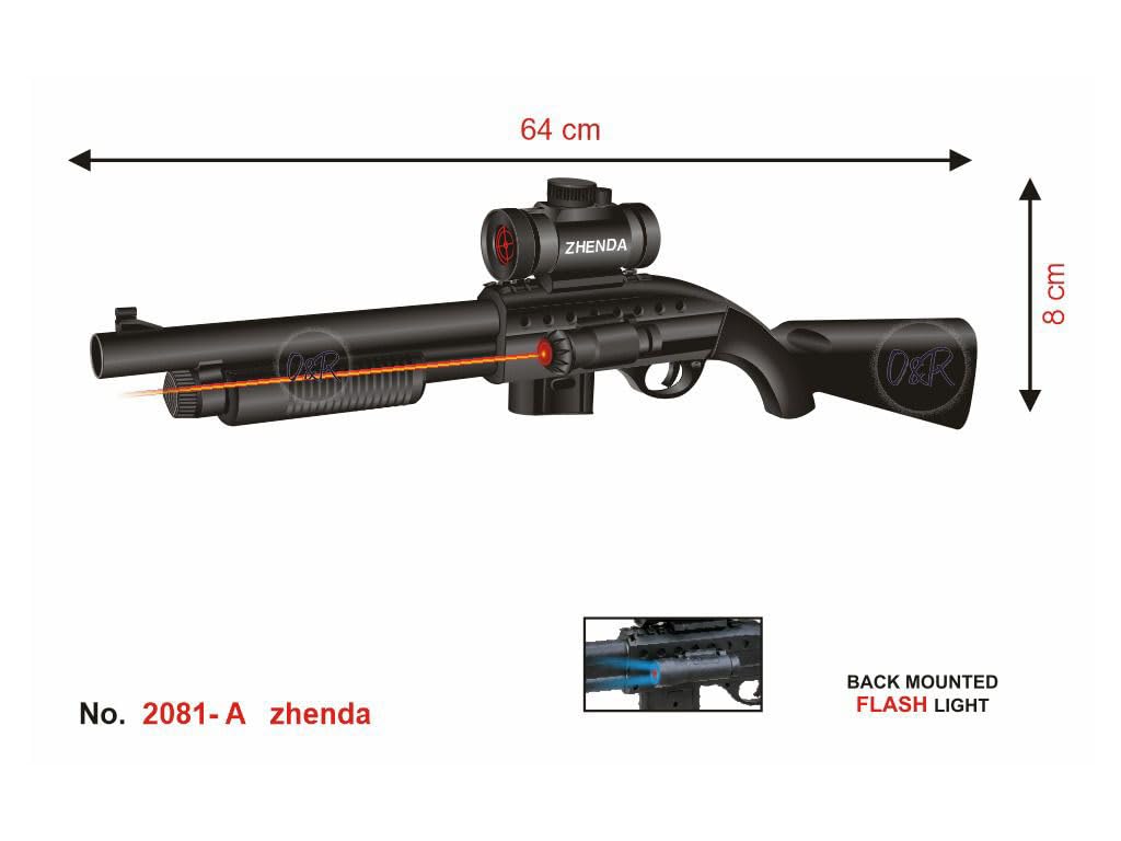 E+ FIRE GUN WITH LASER LIGHT