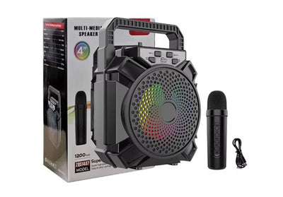 E+ 4-Inch Mini BT/USB Speaker With Wireless Microphone