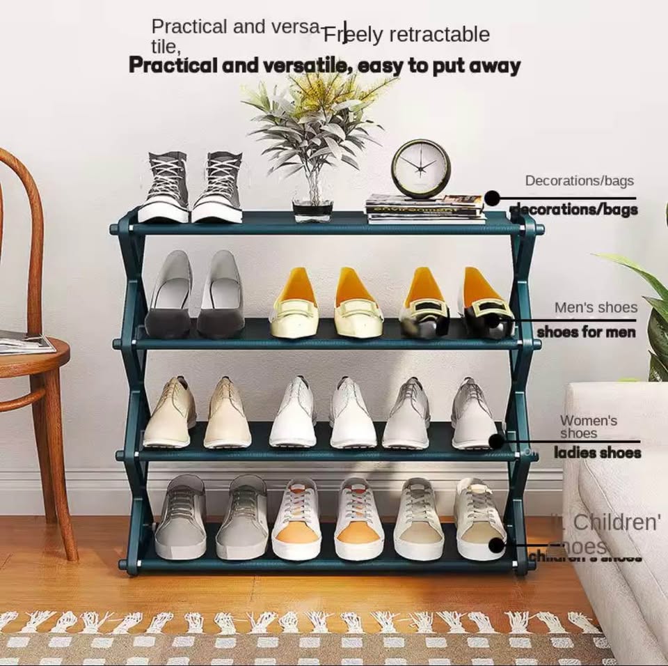 E+ Nordic Wind 4-Tier Shoe Rack
