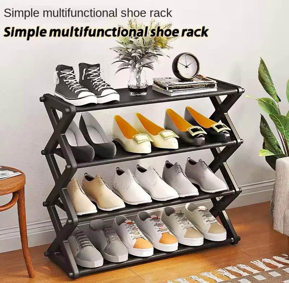 E+ Nordic Wind 4-Tier Shoe Rack