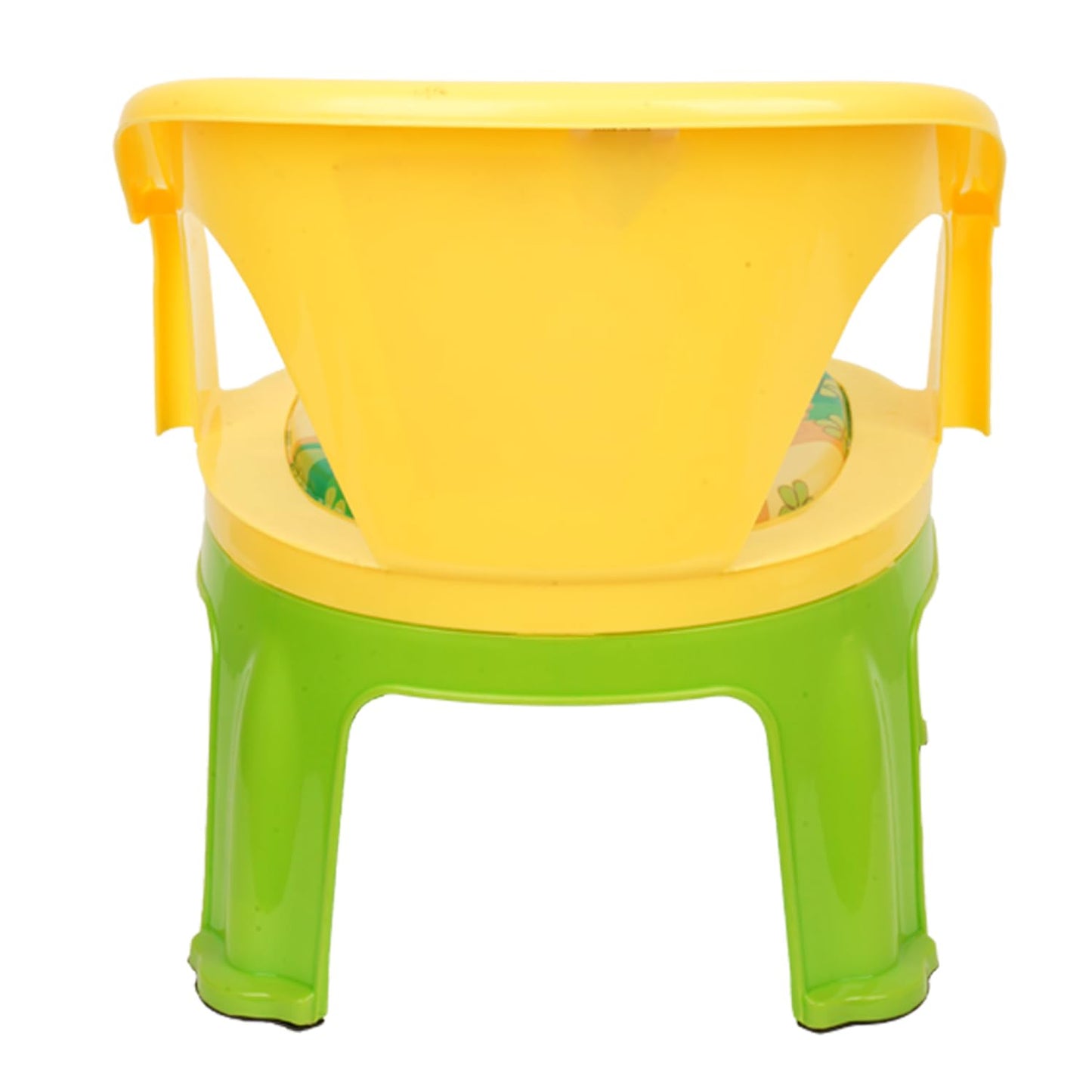 E+ Fun Homes Disney Pooh Kids Chair | Plastic Foldable Kids Chair | Chair for Kidsroom | School Study Stool | Baby Stool | Indoor or Outdoor Stool for Kids | Capacity 30 Kg | Yellow & Green