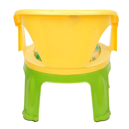 E+ Fun Homes Disney Pooh Kids Chair | Plastic Foldable Kids Chair | Chair for Kidsroom | School Study Stool | Baby Stool | Indoor or Outdoor Stool for Kids | Capacity 30 Kg | Yellow & Green