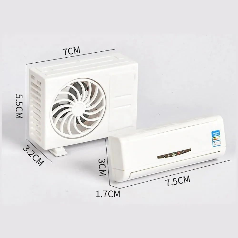 E+ Car Air Freshener Miniature AC design Solar-Powered Car Perfume Car Air freshener with Perfume Diffuser