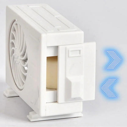 E+ Car Air Freshener Miniature AC design Solar-Powered Car Perfume Car Air freshener with Perfume Diffuser