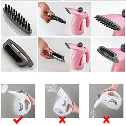 E+ 2 in 1 Mini Clothes Iron Vapor Hand Garment Steamer for Women