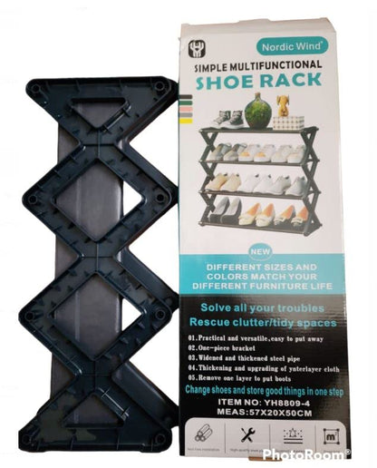 E+ Nordic Wind 4-Tier Shoe Rack