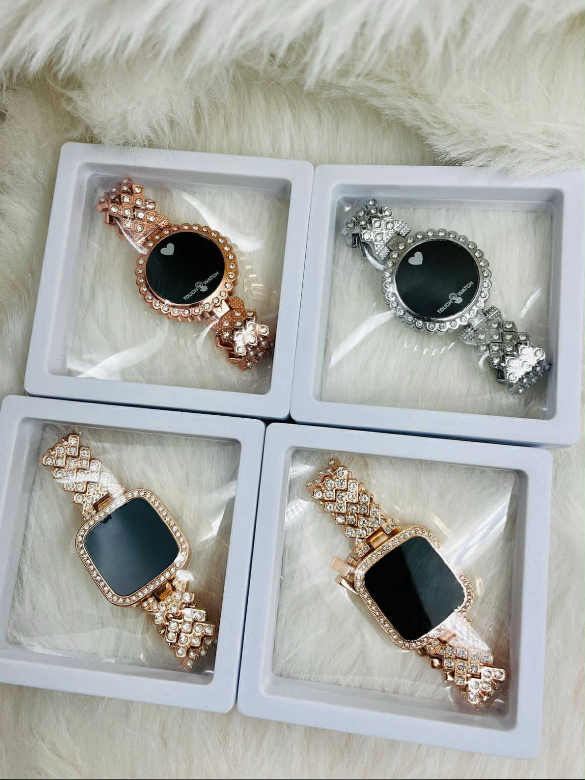 E+ Digital Rhinestone Watch Set of 4