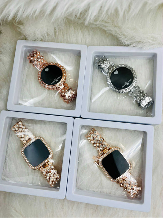 E+ Digital Rhinestone Watch Set of 4