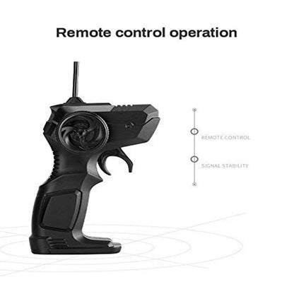 E+ Remote Control Rechargable Acrobatic 360 Degree Twisting Stunt Car with Music & Lights and Charger for Kids multicolour