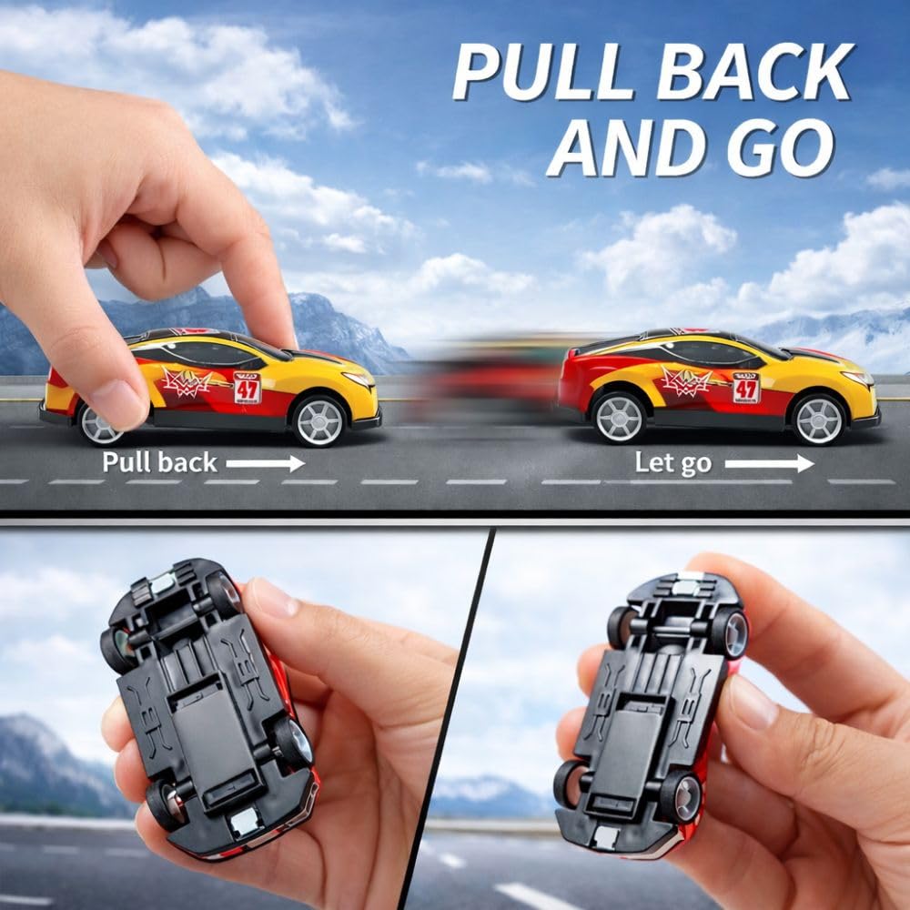 E+ SMALL TOY CAR  SET OF 6