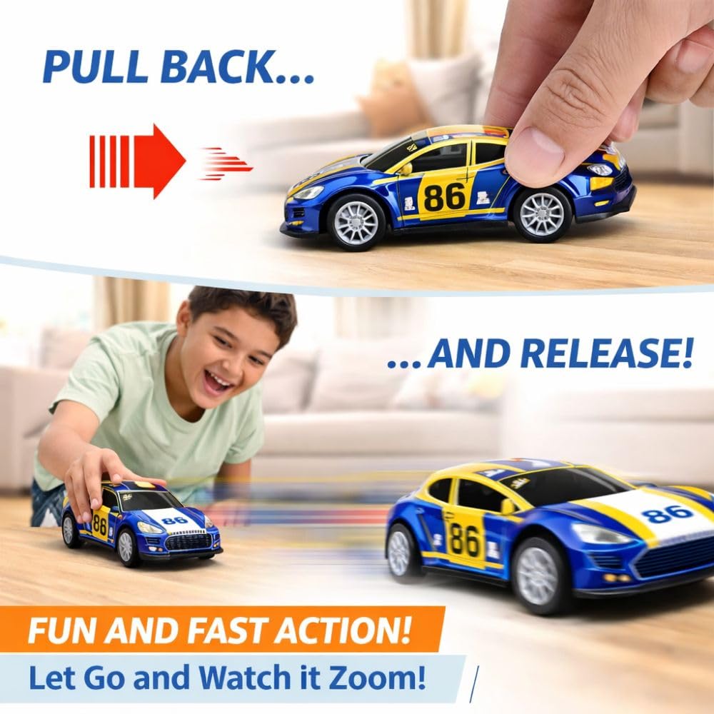 E+ SMALL TOY CAR  SET OF 6