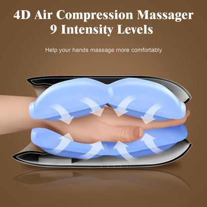 E+ Hand Massager, 9 Modes 9 Intensities Hand Massage, Cordless Hand Massager for Arthritis and Carpal Tunnel, Gift for Women Mother's Day Father's Day