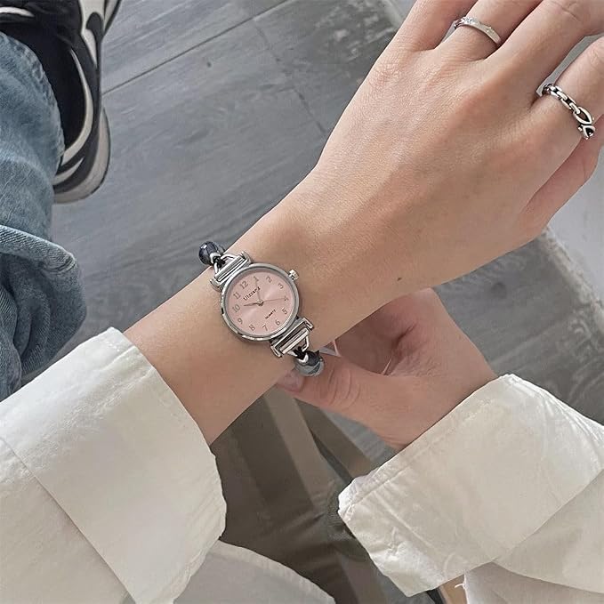 E+ BEADED PEARL WOMEN WATCH