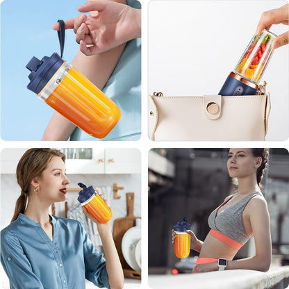E+ Portable Juicer Blenders For Smoothies And Juices, USB Rechargeable Mini Juicer Bottle Mixer Shake Maker Machine
