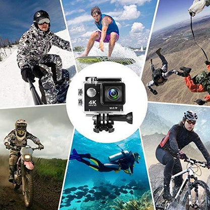 E+ 4k wifi action camera ultra hd wide angle go pro
