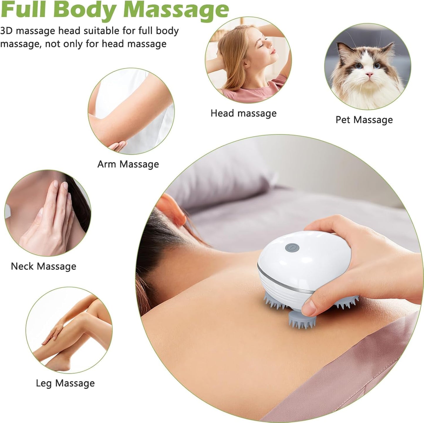 E+ Electric Scalp Massager