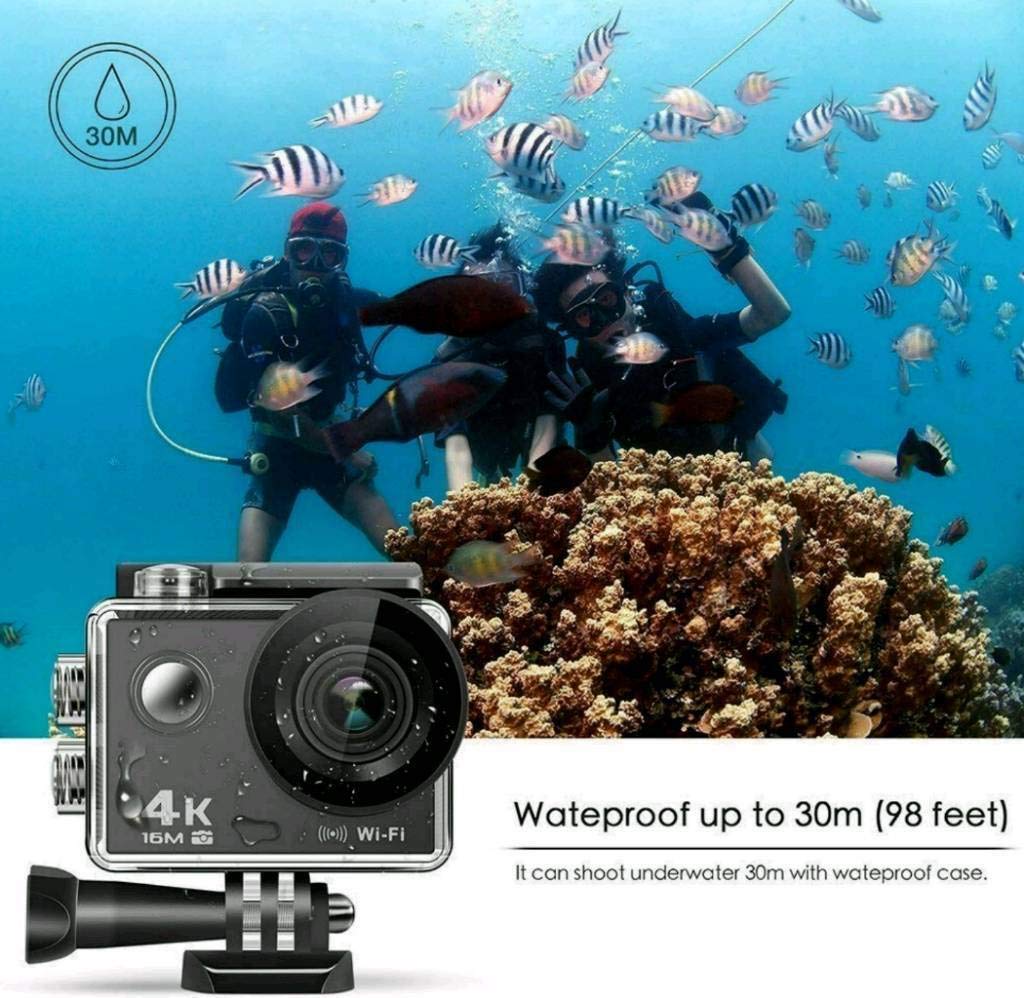 E+ 4k wifi action camera ultra hd wide angle go pro