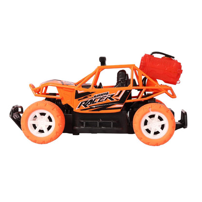 E+ Remote Control Car for Kids with Mist Smoke Spray Function 2 WD Monster Truck Rock Crawler Climbing RC Toy Vehicle Car for Boys and Girls (Orange) (Latest 2024)