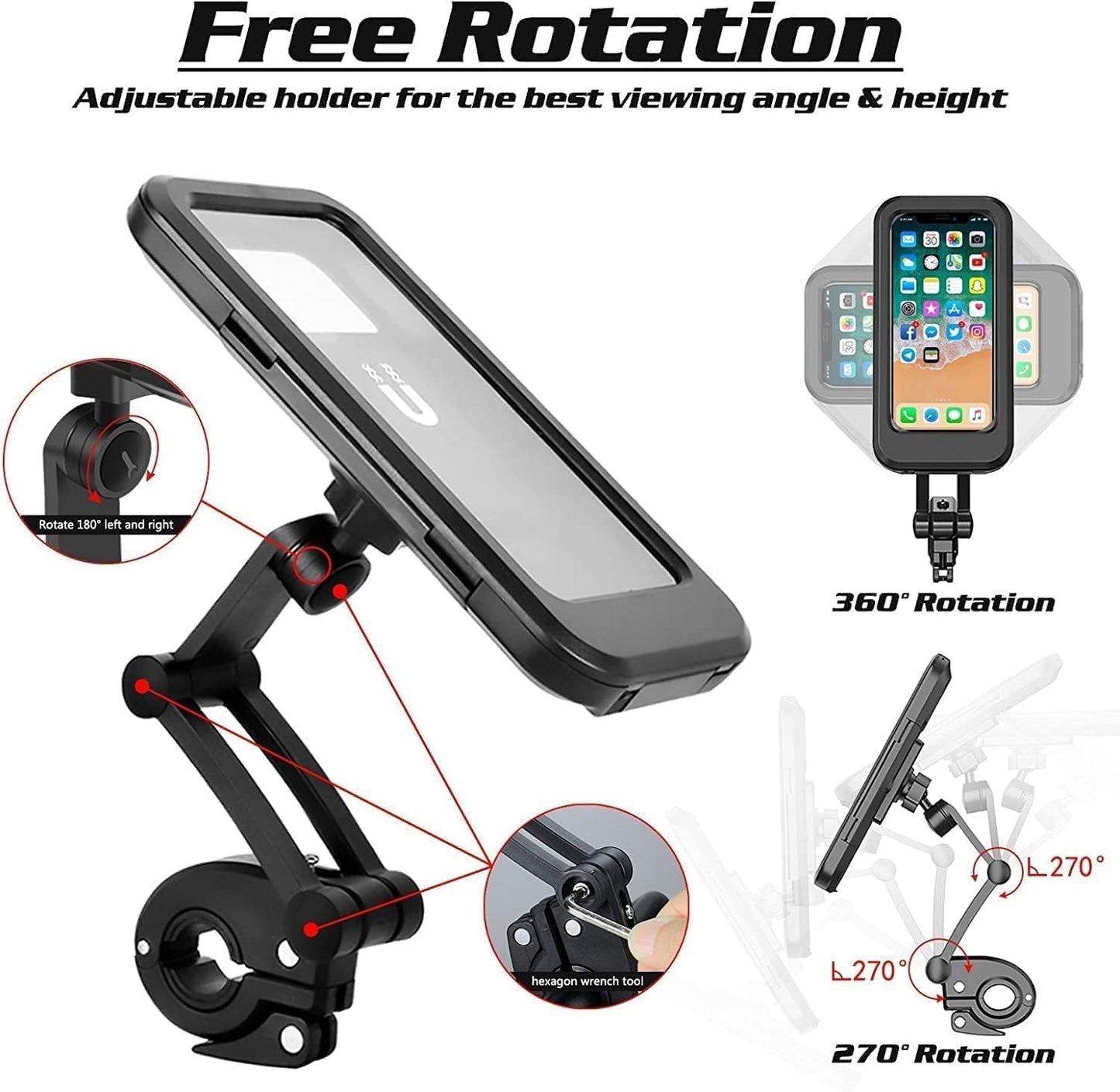 E+ WATERPROOF CASE FOR PHONE HOLDER