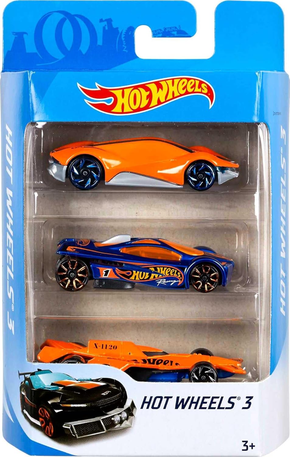 E+ HOT WHEELS DIE CAST (3 PCS)