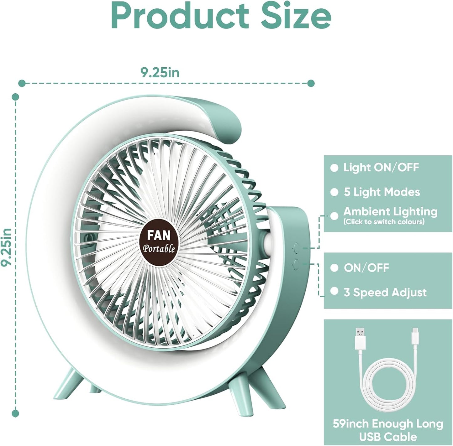 E+ OSUKE Portable Desk Fan