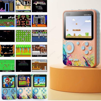 E+ GRAPHENE SUP Handheld Game Console, Classic Retro Video Gaming Player Colorful LCD Screen USB Rechargeable Portable Pocket Video Gamepad 400 in 1 Classic Old.