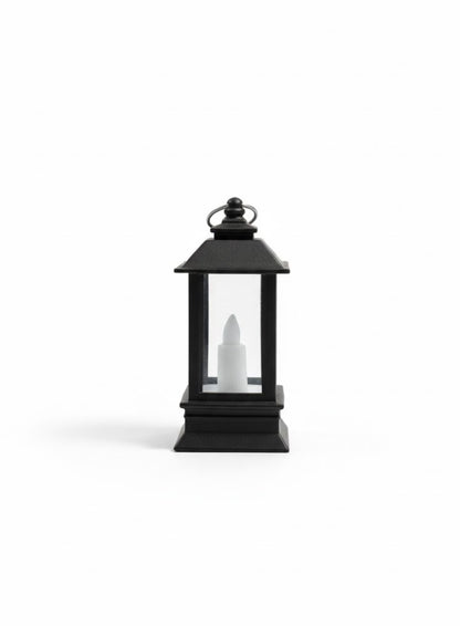 E+ Mini LED Candle Lanterns for Home Décor – Black & White Vintage Lantern Set (PACK OF 24)