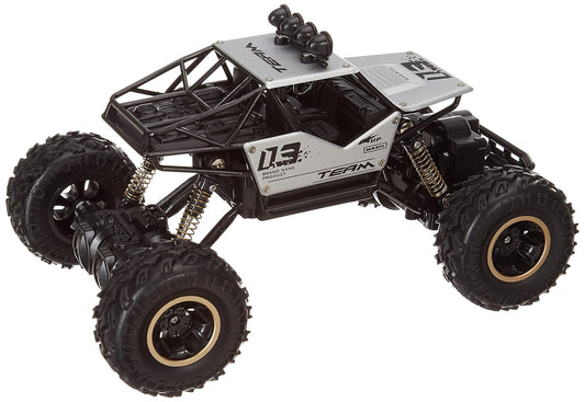 E+ Remote Control Rechargable Acrobatic 360 Degree Twisting Stunt Car with Music & Lights and Charger for Kids multicolour