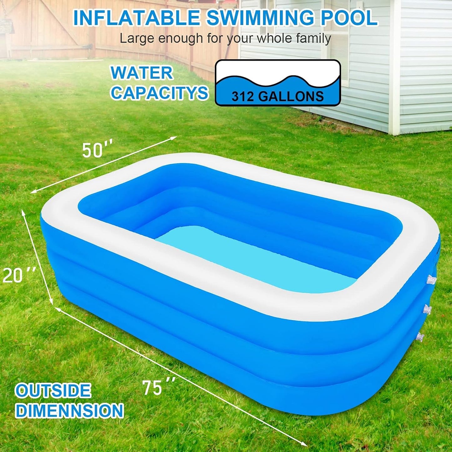 E+ Inflatable Swimming Pool