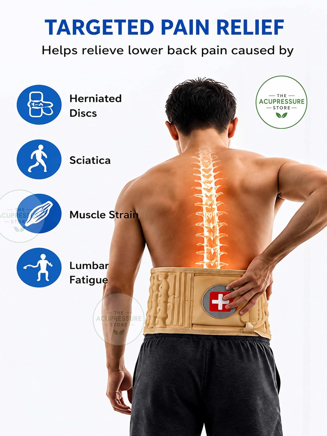 E+SPINAL AIR TRACTION BELT BACK MASSAGER