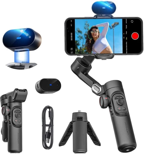 E+ M3 Pro – 3-Axis Smartphone Gimbal with AI Auto-Tracking
