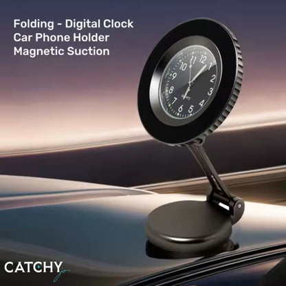 E+ 360 rotation MagSafe clock car mount