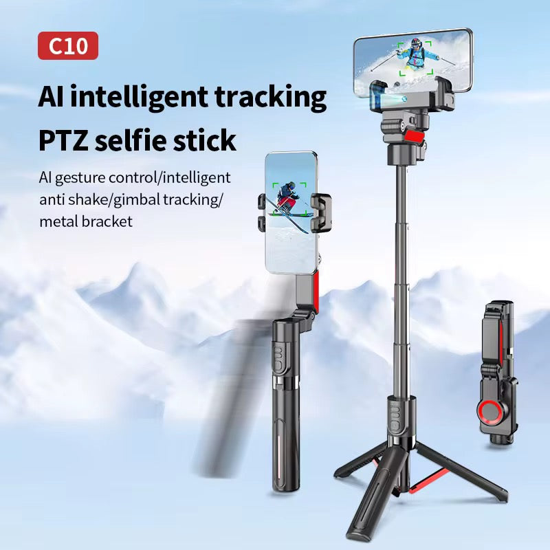 E+ Selfie stick Tripods Stabilizer with Build in camera