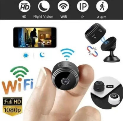 E+ Wireless Portable Spy WiFi 1080p Full HD Camera CCTV Smart Calling, Night Vision Net IP 360 Security Camera (64 GB, 1 Channel)