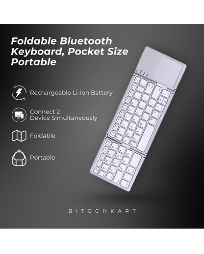 E+ Foldable Bluetooth keyboard with touchpad