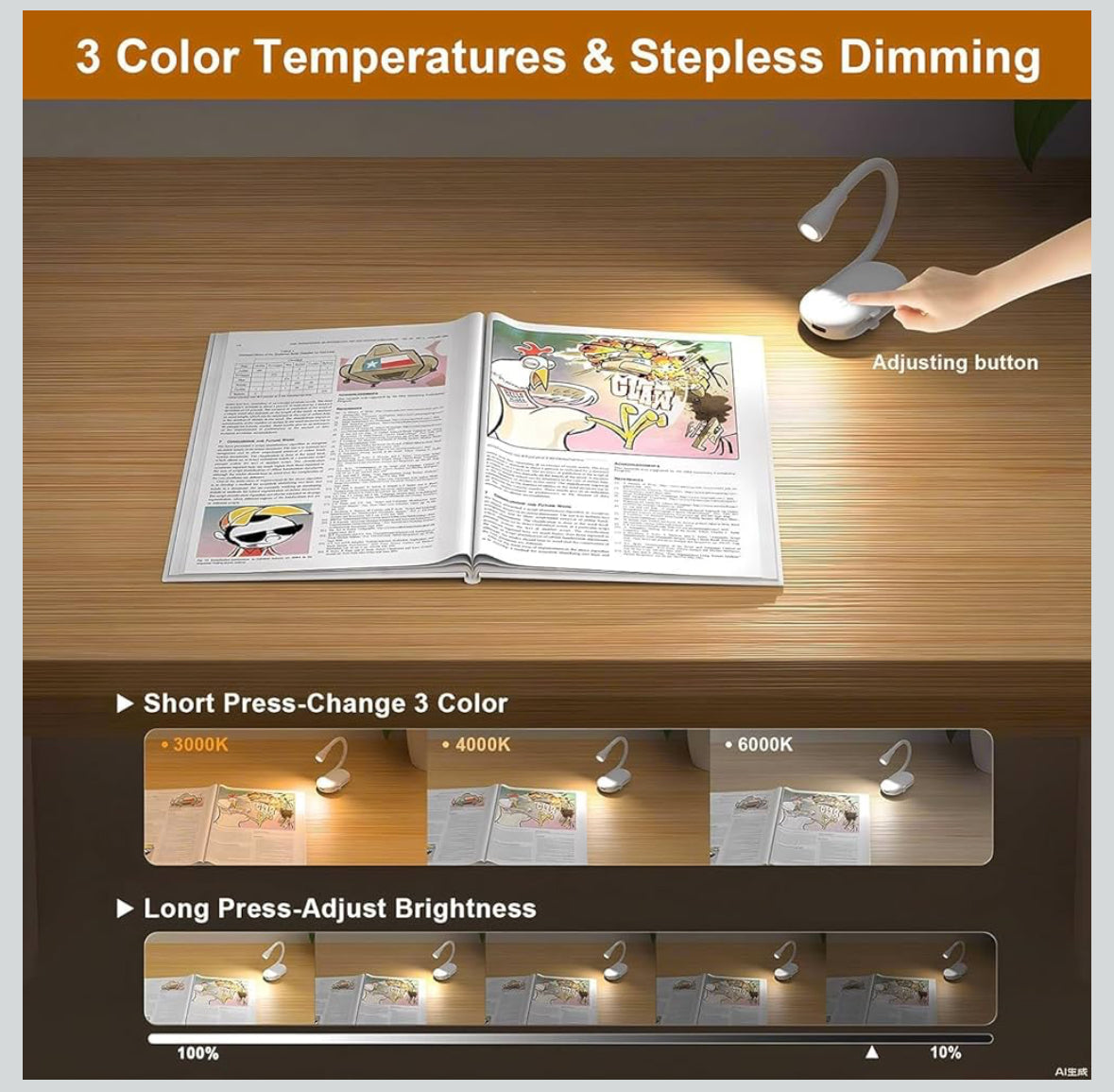 E+ Mini Clip Lamp